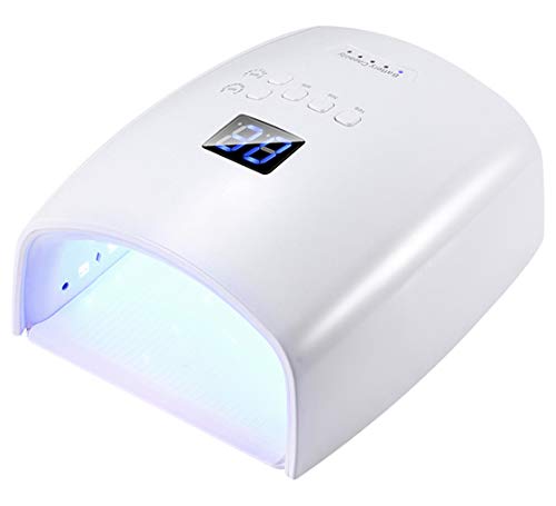 UV Nail Lamp Gel Nail Dryer 48W LED Nail Light Chargeable Nail Polish Curing Lamp for Fingernail & Toenail Gels Based Polishes