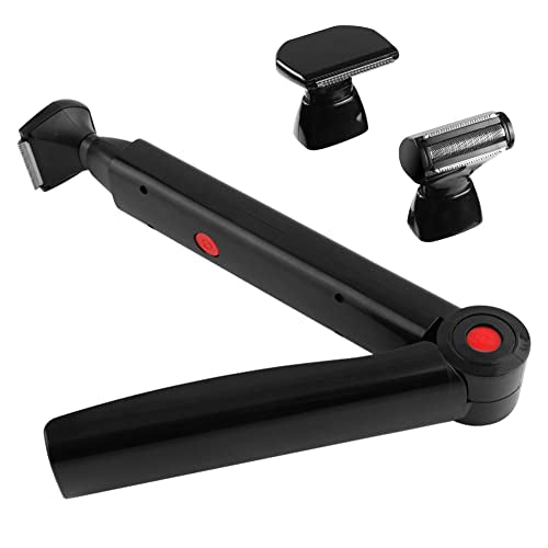 Back Shavers for Men, FERRISA Body Shaver for Men with Long handle with 2 Shock Absorber Flex Heads, Men's Back Shaver with Facial Razor & 10 Blades