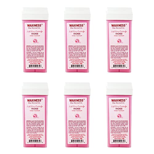 Wax Necessities Rose Soft Wax Cartridge 3.38 Ounces Pack of 6