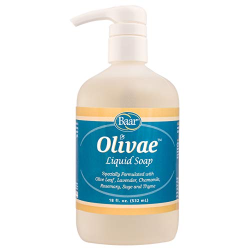 Baar Olivae Liquid Hand Soap and Facial Cleanser, 18 Ounces