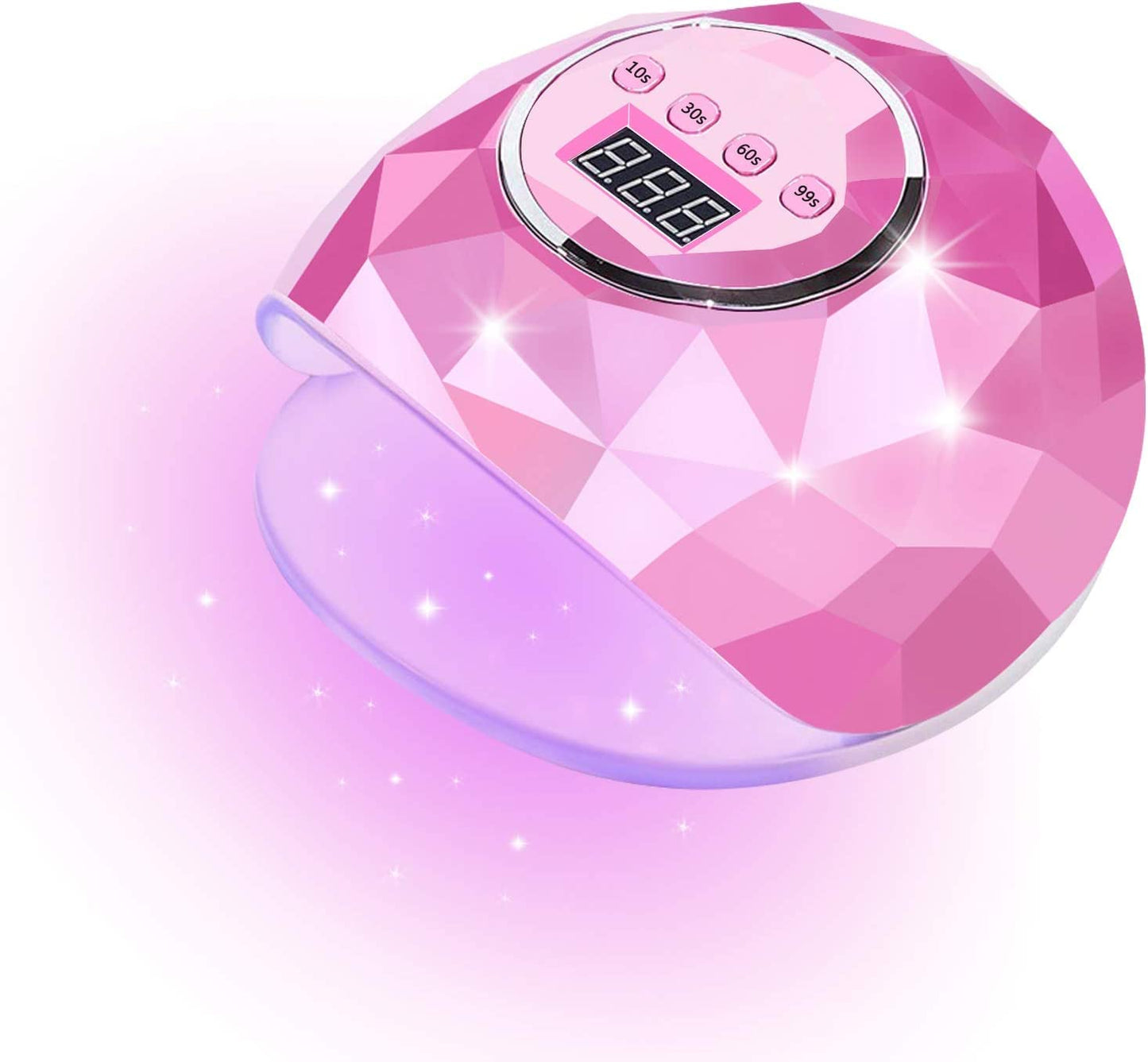 AOBOO UV LED Nail Lamp Nail Dryer Nail dryers for Gel and Regular Polish 86W Fast Drying Gel Polish Adjustable 4 Time Presets Smart Sensor (Pink)