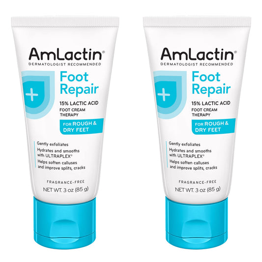 AmLactin Foot Cream Therapy, 3 Ounce (Pack of 2)