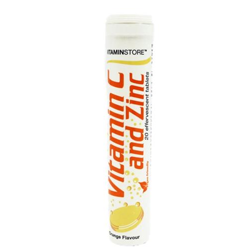 Vitamin Store Vitamin C & Zinc Effervescent 20 Tablets