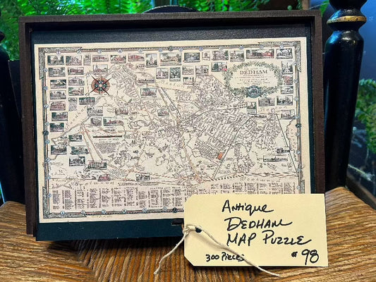 WAWW Wooden Puzzles | Antique DEDHAM Map