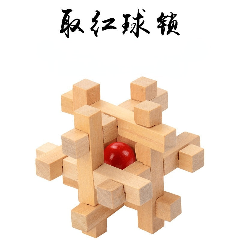 Wooden Rubik's Cube Puzzle