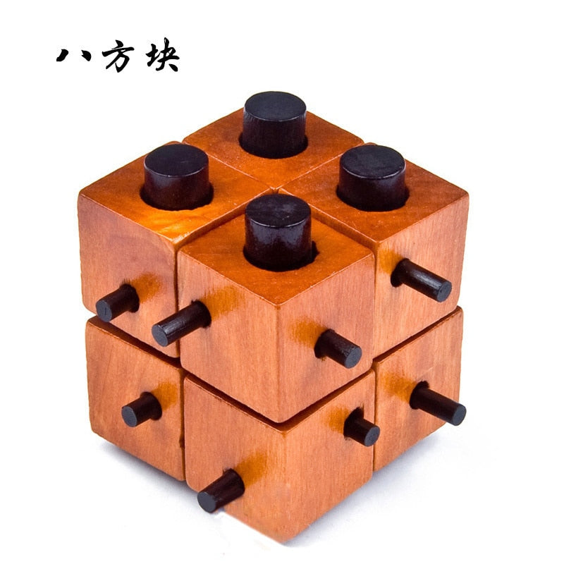 Wooden Rubik's Cube Puzzle