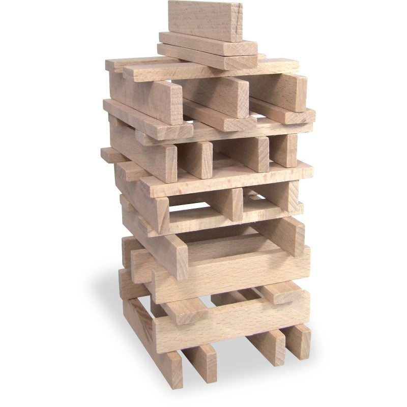 Vilac 100 Natural Wood Pieces Set