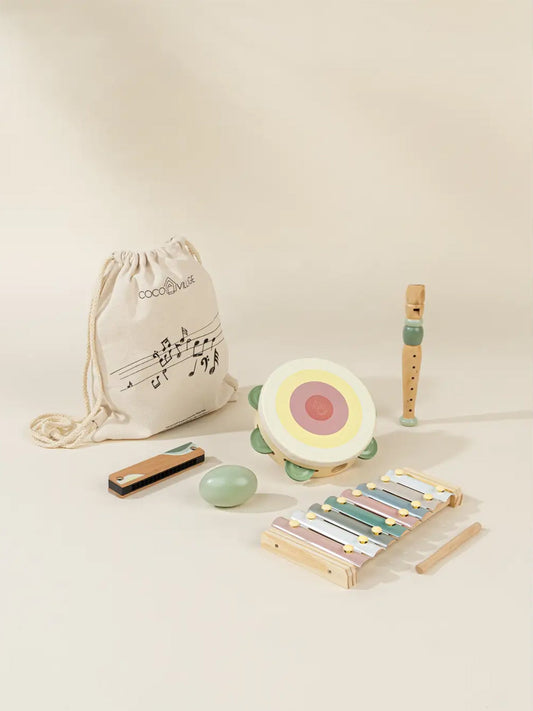 Wooden Musical Instruments Playset